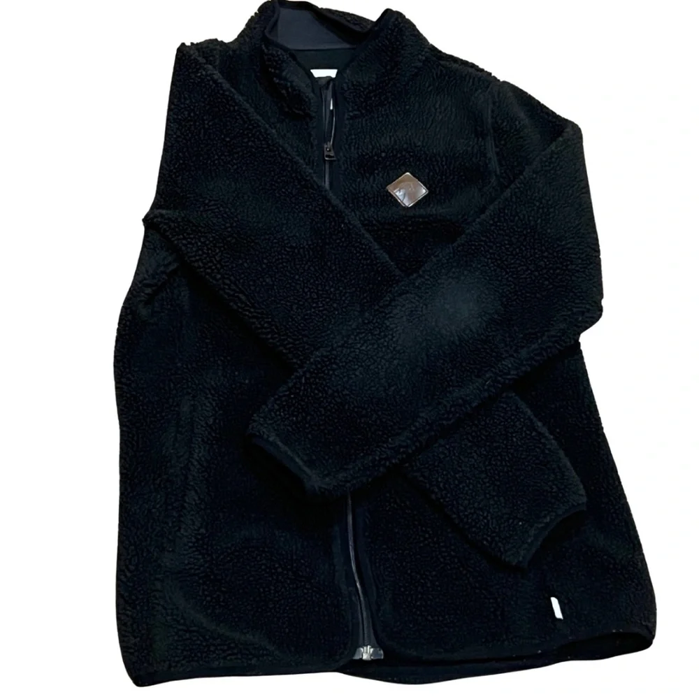 Burton Sherpa Fleece‎ Jacket | Women’s M | Cozy Black Zip-Up Fall Layer - Picture 5 of 11